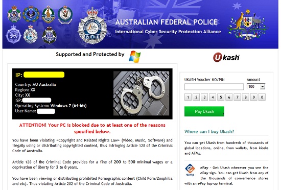 Australian Federal Police ransomware
