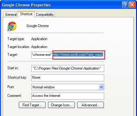qvo6 hijacker in Google Chrome