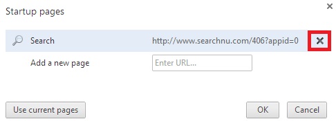 Remove startup page