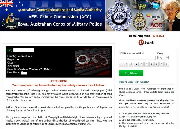 Australian Communications and Media Authority scam