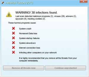 Warning! 38 infections found