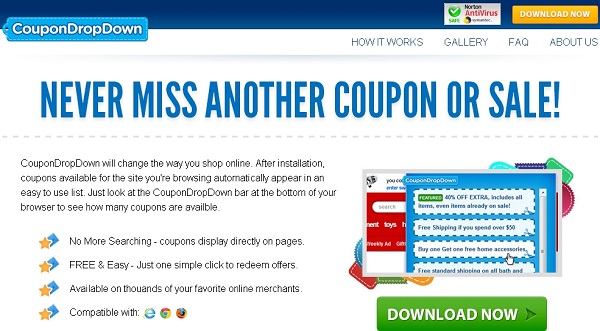 CouponDropDown adware