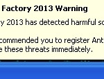 Antiviral Factory 2013 warning
