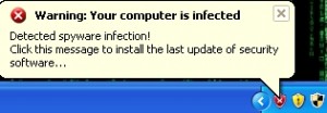 Warning your computer is infected