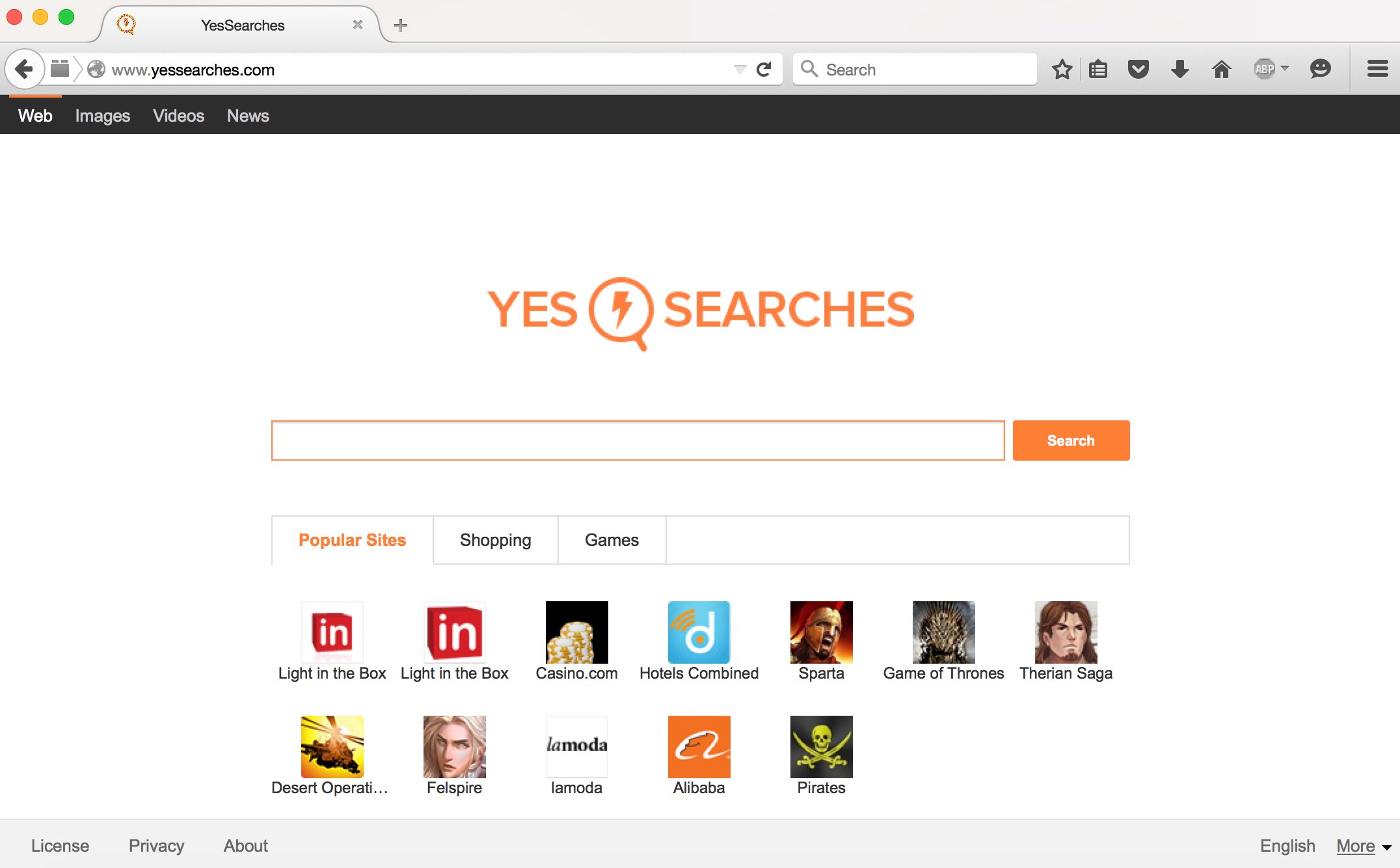 YesSearches hijacker