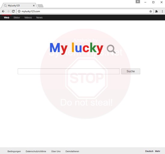 MyLucky123.com virus