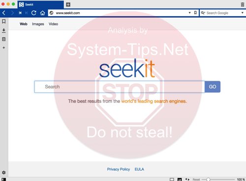 Seekit (seekit.com) browser hijacker