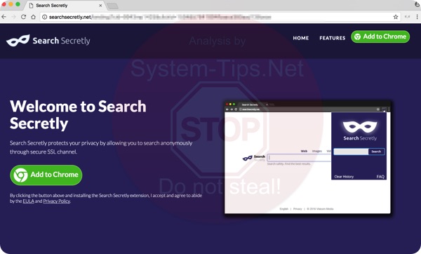 Search Secretly browser hijacker