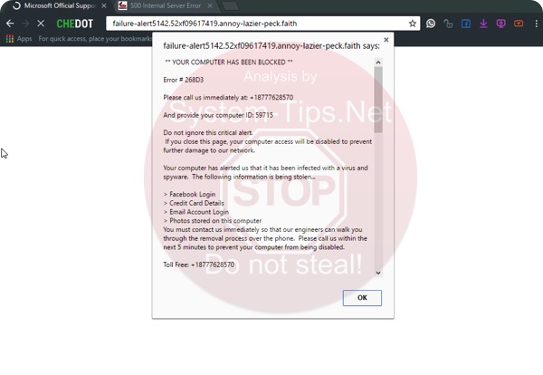 Error #268D3 +18777628570