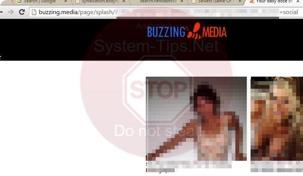 Buzzing.media pop-up virus