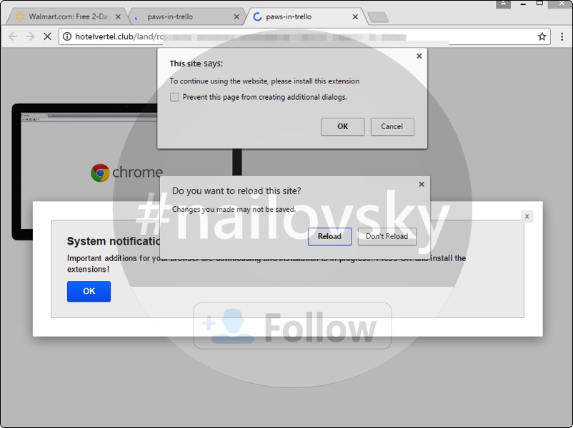 Hotelvertel.club paws-in-trello pop-up