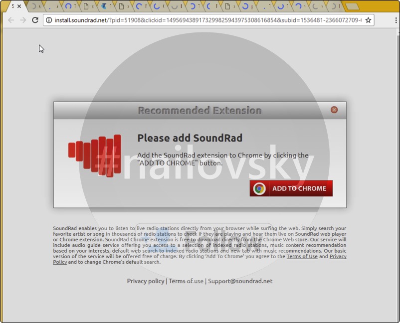 Install.soundrad.net extension
