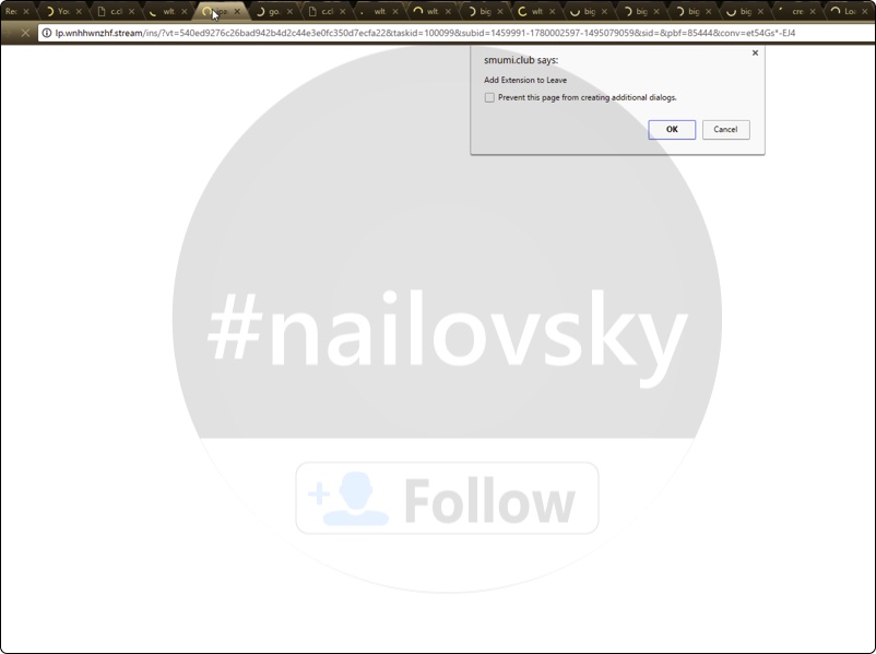 Lp.wnhhwnzhf.stream hijacker