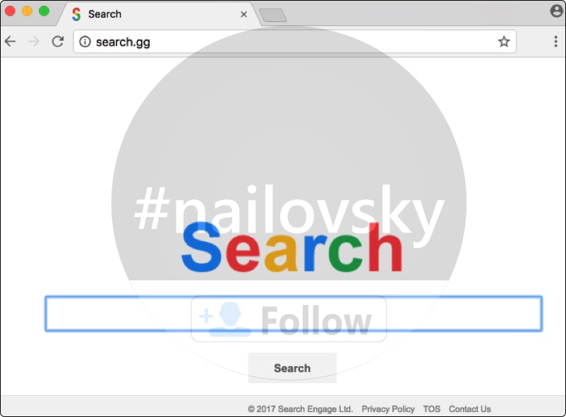 Search.gg Chrome hijacker