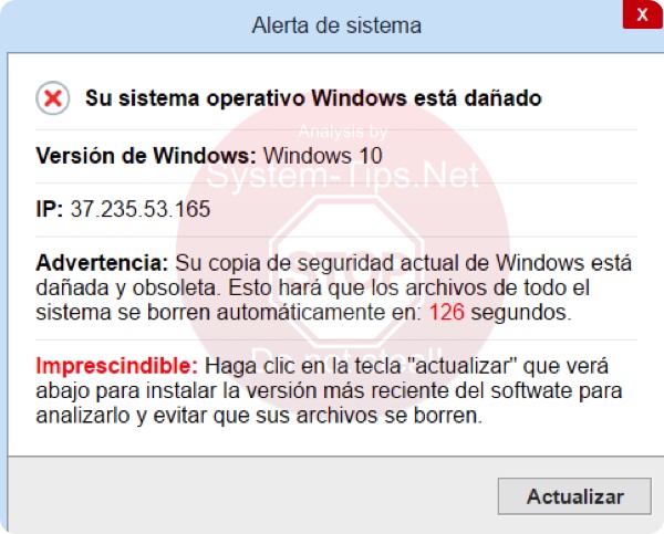 Su sistema operative Windows está dañado
