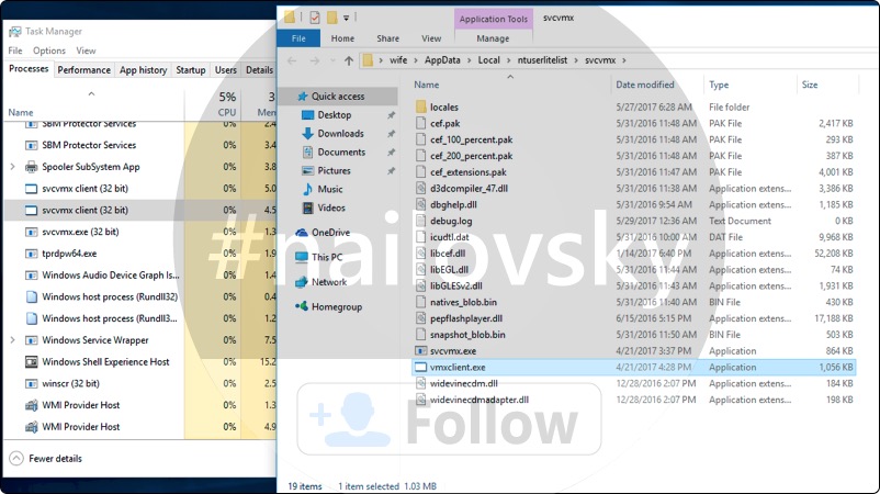 Svcvmx client (32 bit) SmartService rootkit