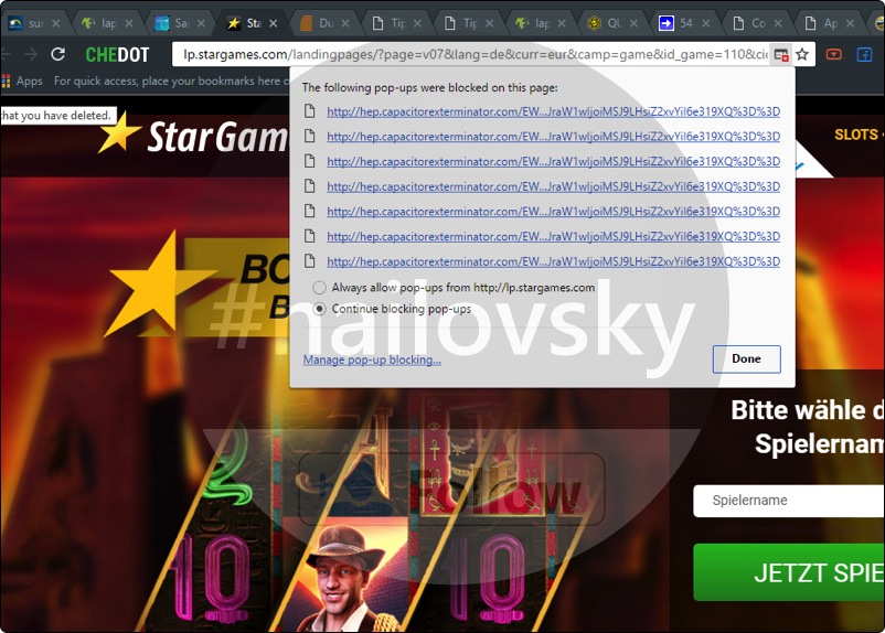 Hep.capacitorexterminator.com redirect virus