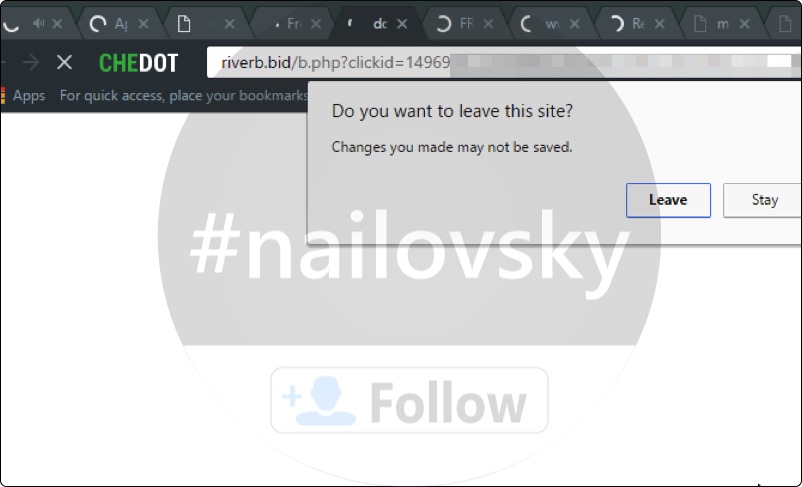 Riverb.bid extension warning