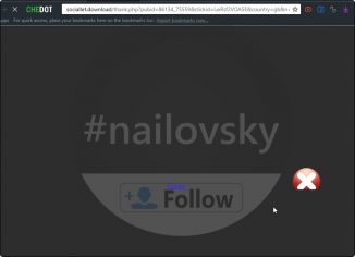 Sociallet.download pop-up scam