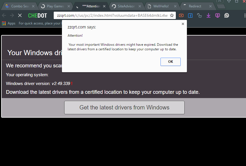 Zzqrt.com Attention online scam
