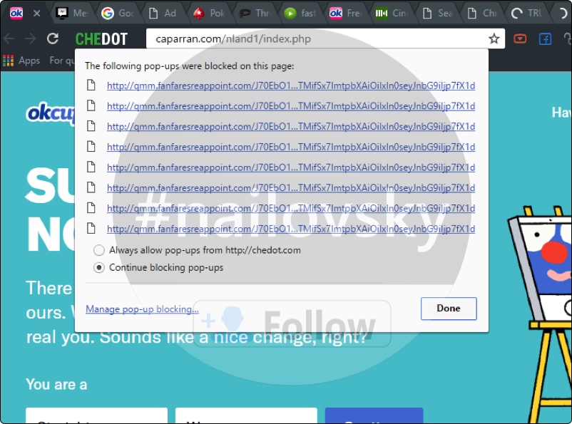 Qmm.fanfaresreappoint.com redirect