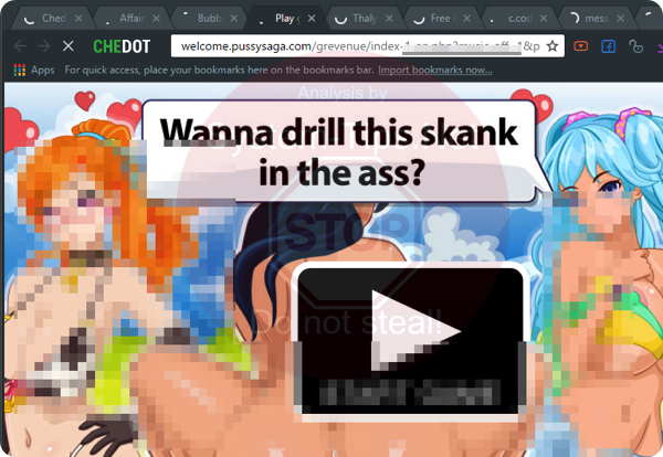 Welcome.pussysaga.com pop-up virus