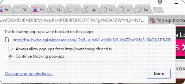 hsu.hydrologicalpleased.com redirect virus