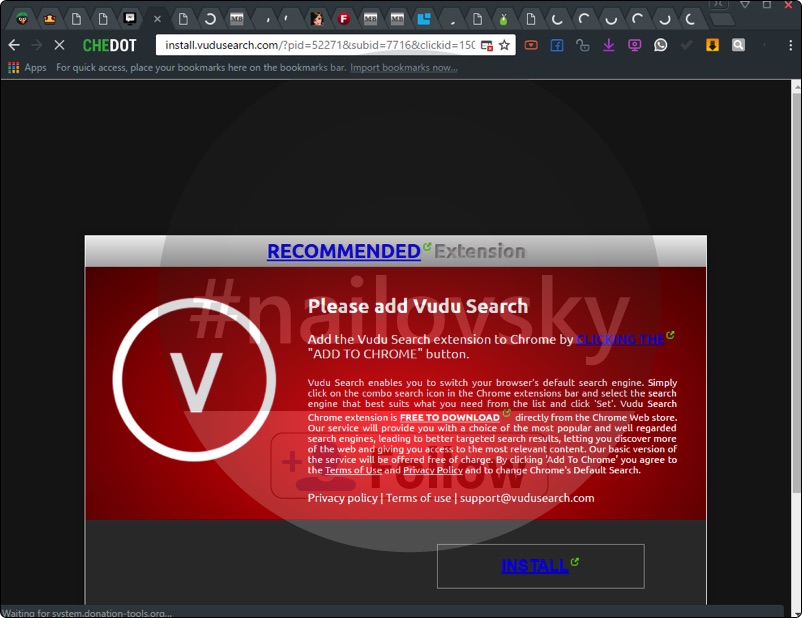 Vudu Search (vudusearch.com) redirect