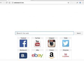 Websearch.live Search Engine hijacker