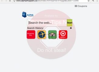 Alphashoppers.co New Tab in Google Chrome