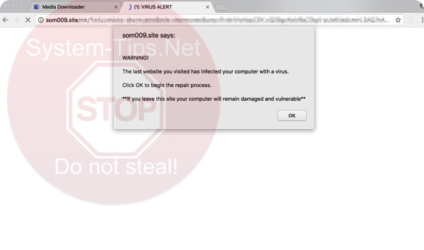 Som009.site (1) Virus Alert scam