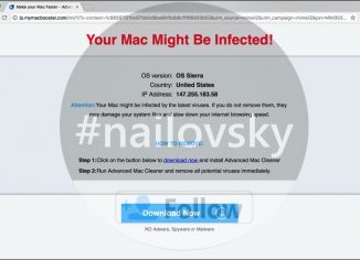 Lp.mymacbooster.com 'Your Mac Might Be Infected' scam