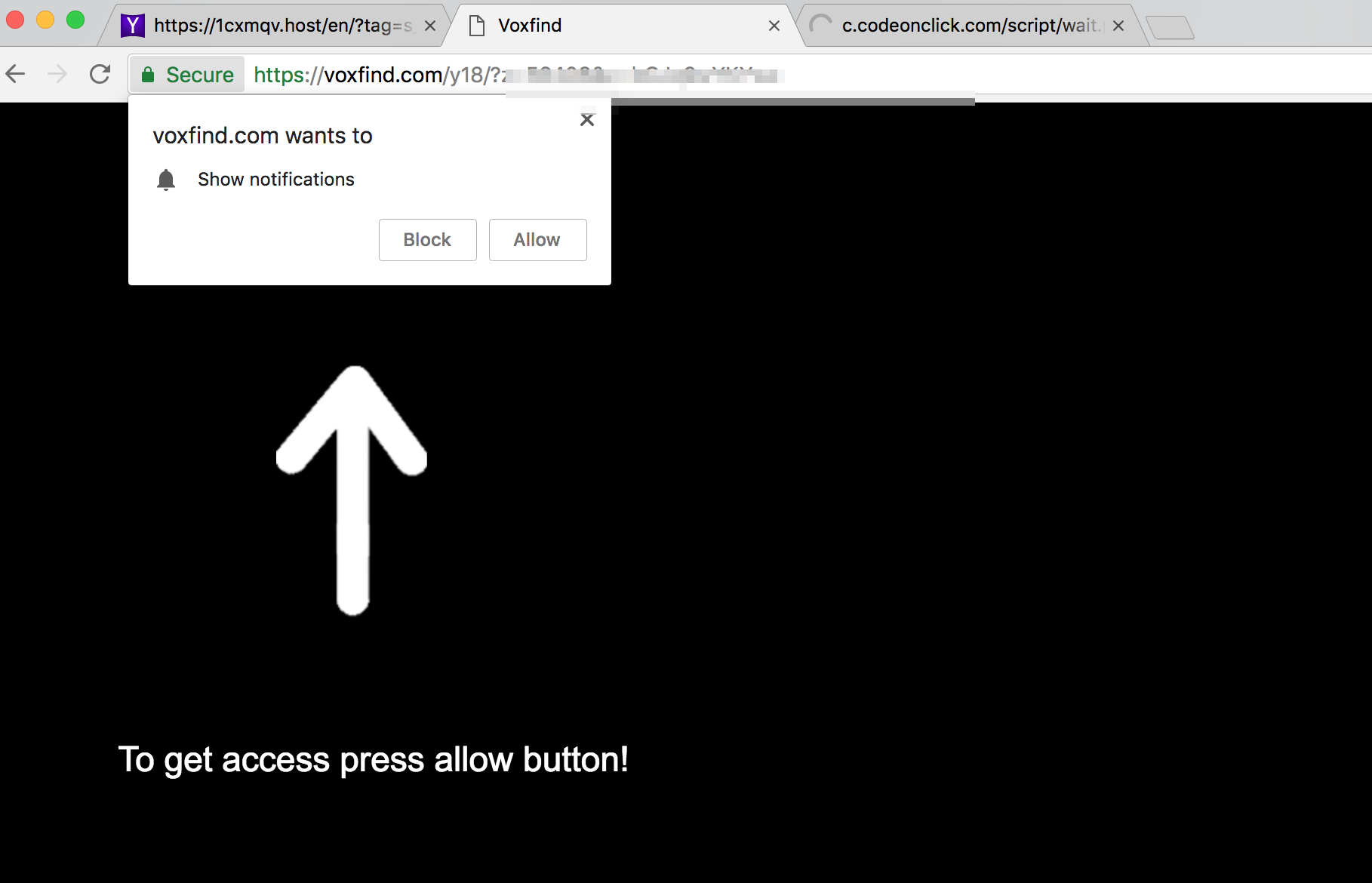 Voxfind.com push notifications