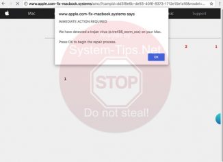 Apple.com-fix-macbook.systems Virus Found scam on Mac