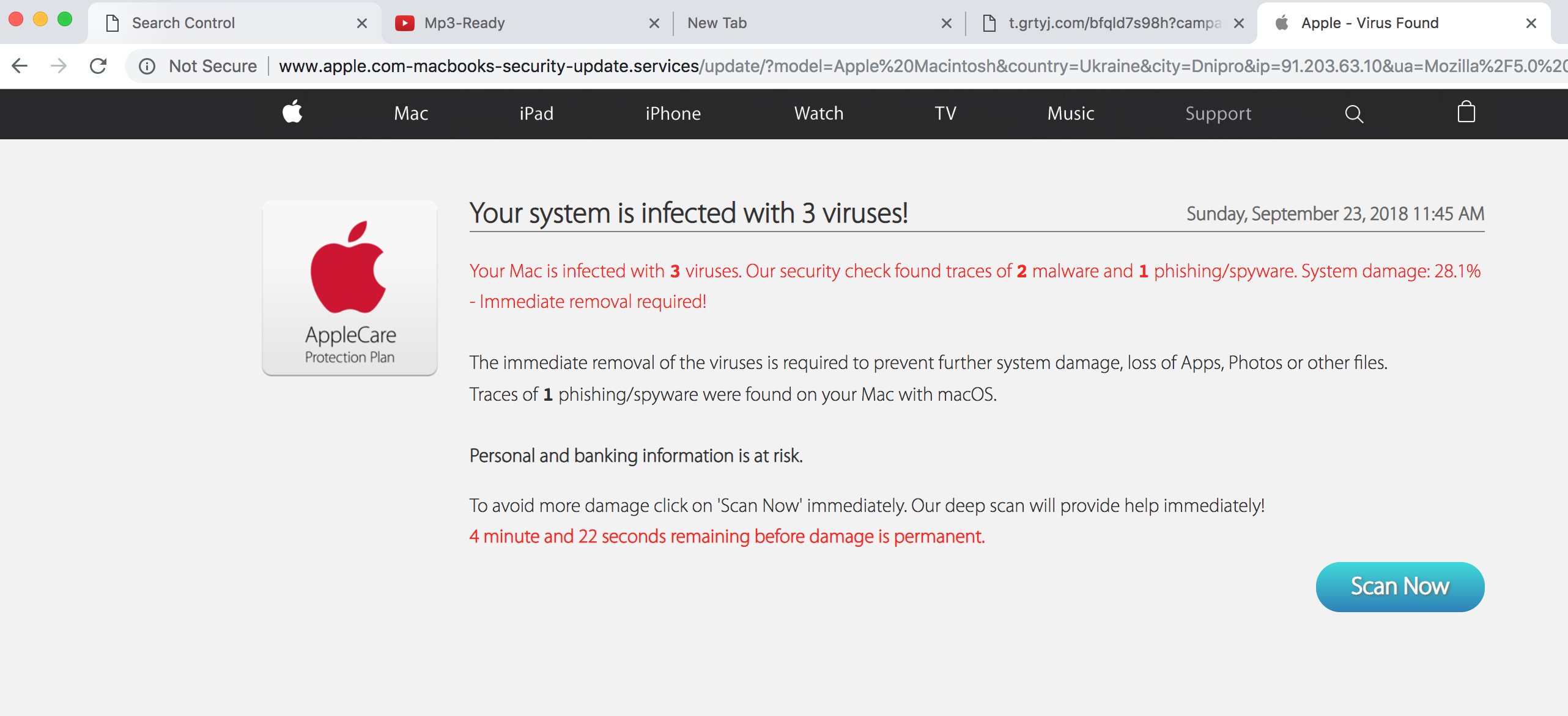 Apple.com-macbooks-security-update.services scam