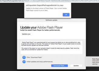 Thegoodflashupgradesmain.icu fake Adobe Flash Player alert
