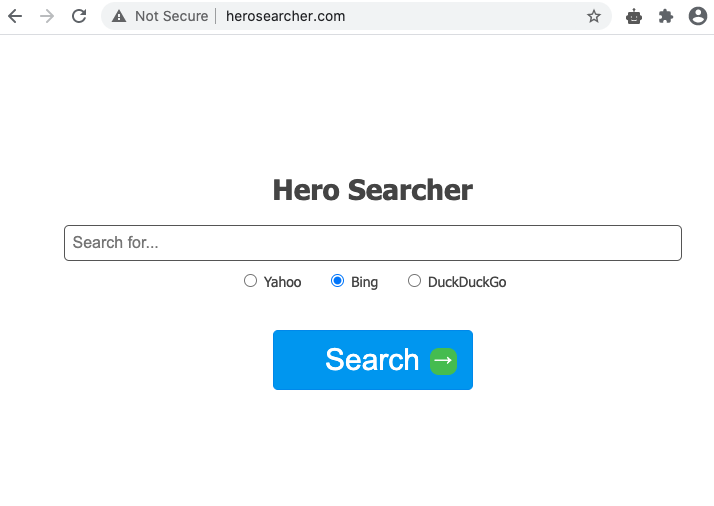 Hero Searcher (herosearcher.com) hijacker
